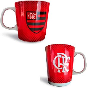 Caneca Porcelana Flamengo Premium 260ml Times - Brasfoot