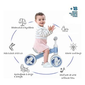 Baby Bike Equilibio Azul - Fenix Brinquedos