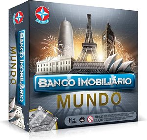 Jogo banco Imobiliário Mundo - Estrela