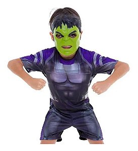 Fantasia Hulk Avengers Ultimato P - Regina Festas