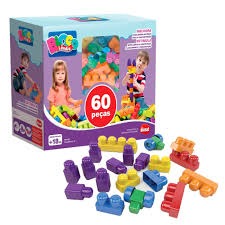 Mais Blocos V MK 404 com 60 peças Blocolandia - Dismat