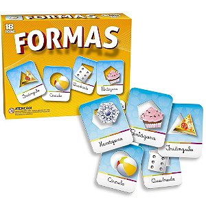 Brincar de Aprender Formas 18pçs - Pais e Filhos