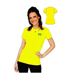 Camiseta Brasil Feminino GG - Kanxa