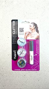 Kit Make Glitter Agua Marinha Pedra da Lua Fluorita GL - Mix 02 - Colormake