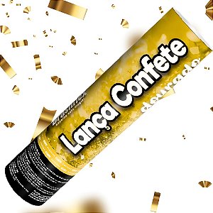 Lança Confete Dourado - Brasilflex