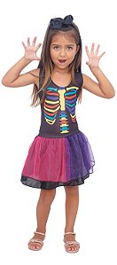 Fantasia Esqueletinha Colorida M - BrinkModel