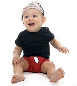 Fantasia Mickey Body Macaquinho Baby M - Sulamericana Fantasias