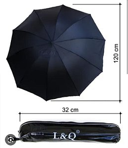 Sombrinha de Bolsa Preta - L&Q