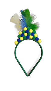 Tiara Brasil PomPom - Partiu Festa