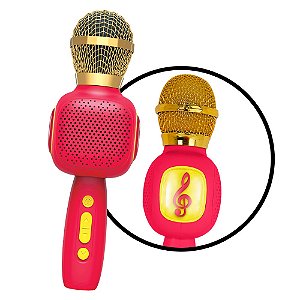 Microfone Karaoke Vermelho - DmToys