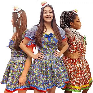 Vestido Chitão Adulto P - Masquerade