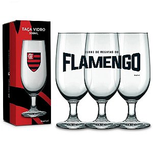 Taça Flamengo Vidro 300ml - Brasfoot