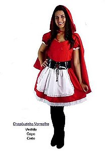 Fantasia Chapeuzinho Vermelho Adulto P - Masquerade
