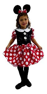 Fantasia Minnie Paete Vermelho PP - Masquerade