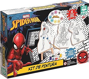 Kit Pintura Spider Man Marvel MDF - Nig
