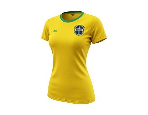 Camiseta Brasil Feminina G - Kanxa