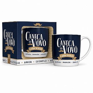Caneca Porcelana Vovô o Melhor - Brasfoot