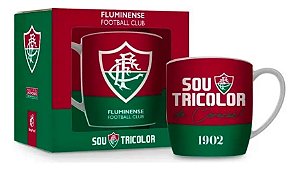 Caneca Porcelana Fluminense 300ml - Brasfoot