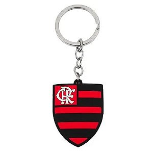 Chaveiro Flamengo Escudo Borracha Times - Brasfoot