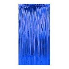 Cortina Metalizada Azul 1M X 2M - Partiu Festa