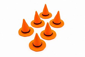 Chapeu Bruxa 4cm kit c/ 6 unidades - Partiu Festa