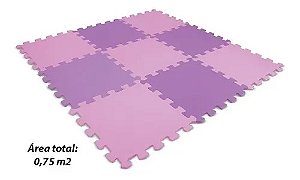 Tapete Decora Lilas e Rosa - Mingone