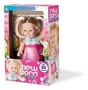 Boneca New Born Fala Frases - Divertoys