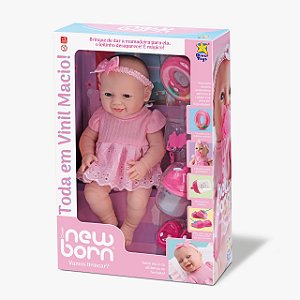 Boneca Diver New Born Vamos Brincar? - Divertoys