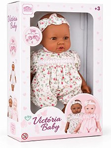 Boneca Roma Victoria Baby Negra - Roma Brinquedos