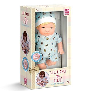 Boneca Lillou & Louis Baby Reborn Menino - Roma Brinquedos