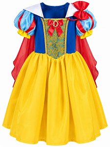 Fantasia Branca de Neve Princesa Rubi Luxo G - Sulamericana Fantasias