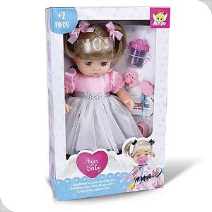 Boneca Anjos Baby Loira - Brinquedos Anjo