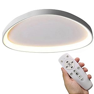 Luminaria Paflon Sobrepor 3 Em 1 Led Teto Iluminaçao Ajustavel Controle Remoto Casa Quarto Sala Estar Loja Comercio