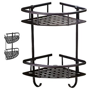 Suporte Prateleira de Canto Banheiro Shampoo Condicionador Sabonete Organizaçao Box Parede Resistente