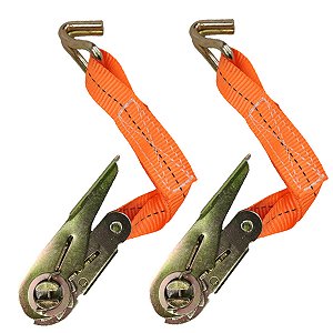 Catraca Movel De Amarraçao De Carga Kit 2 Uni Gancho em J Reforçado Mudança Obra