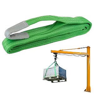 Cinta Elevaçao 2 Toneladas 5 Metros Carga Pesada Obra Construçao Peso Guincho Mudança Caminhao Resistente