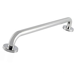 Barra de Apoio 80cm Inox Acessibilidade Banheiro Box Idoso Gestante Deficiente Segurança Corrimao Suporte Escada