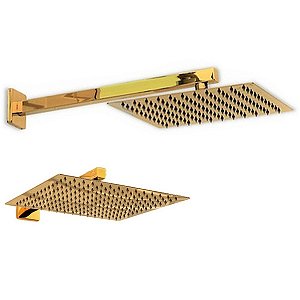 Ducha Chuveiro Slim 20x20 Banheiro Banho Piscina Area Externa Quintal