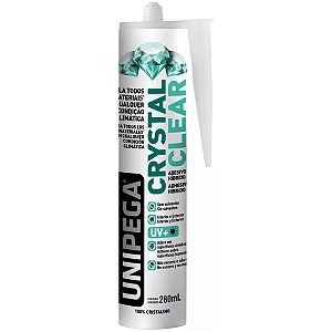 Cola Pu Incolor Adesivo Hibrido Crystal Clear 280 Ml Fixa Tudo Obra Construçao