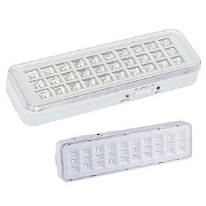 Luminaria de Emergencia 30 Leds Bateria Recarregavel Lampada Iluminaçao Residencial Comercial Segurança