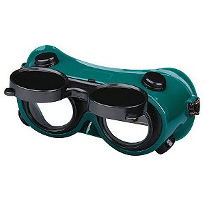 Oculos de Solda EPI Mascara Articulavel Dupla Lente Soldador Proteçao Segurança Confortavel