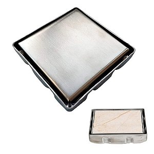 Ralo Oculto 15x15 Invisivel Inox Anti Odor Anti Inseto Casa Banheiro Lavabo Varanda Cozinha Resistente Seguro Higienico