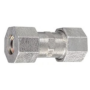 Luva Galvanizada 1/2 Polegadas Tupypres com Anel De Vedaçao Conexao tubos De Aço Polietileno Construçao Obra Hidraulica