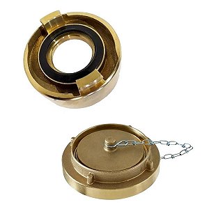 Tampao Adaptador Hidrante 1.1/2 Incendio Bombeiro Segurança Proteçao