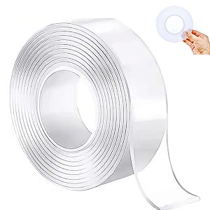 Fita Dupla Face Transparente Nano Gel PU Conserto Reparo Casa Construçao Resistente Duravel