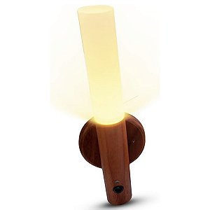 Luminaria Bastao Led Inteligente Usb Recarregavel Sensor Presença Movimento Luz Noturna Base Magnetica Iluminaçao