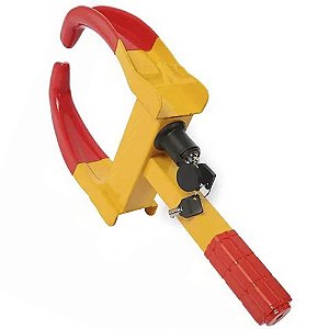 Trava Roda Controle Estacionamento Carro Moto Antifurto Bloqueador Pneu Segurança Veiculo Automovel