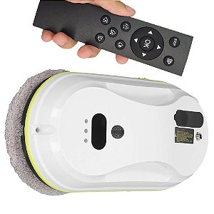 Robo Limpa Vidro Inteligente Controle Remoto Limpador Janelas Vitrine Espelho Aquario Suporte AntiQueda Predio Casa Loja