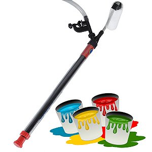 Rolo de Tinta Com Reservatorio Automatico Profissional Tubo Retratil Pintura Parede Teto Construçao Obra Reforma Dyu