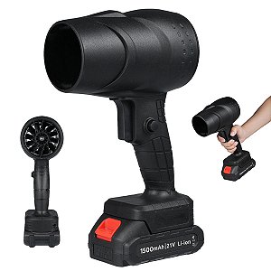 Soprador Turbo Fan 130.000 RPM Potente Maleta Bateria Recarregavel Casa Jardim Quintal Automovel Eficiente Manutençao